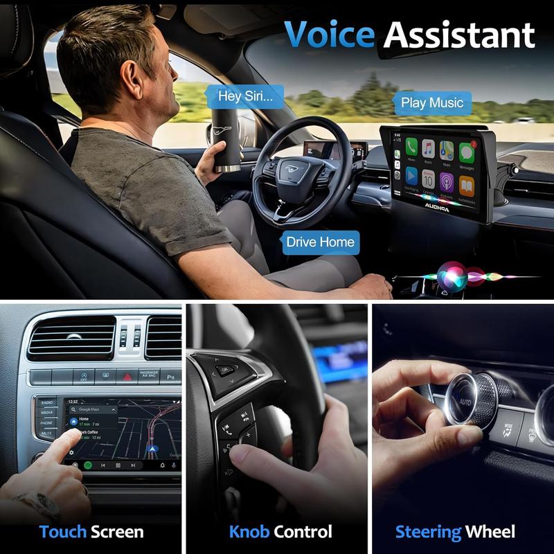 CarPlay Wireless CarPlay Adapter for Factory Wired Cars from 2016 Onwards 2-in-1 Wireless CarPlay & Android Auto Adapter Easier Connectivity Compatibility Stable Faster Automotive