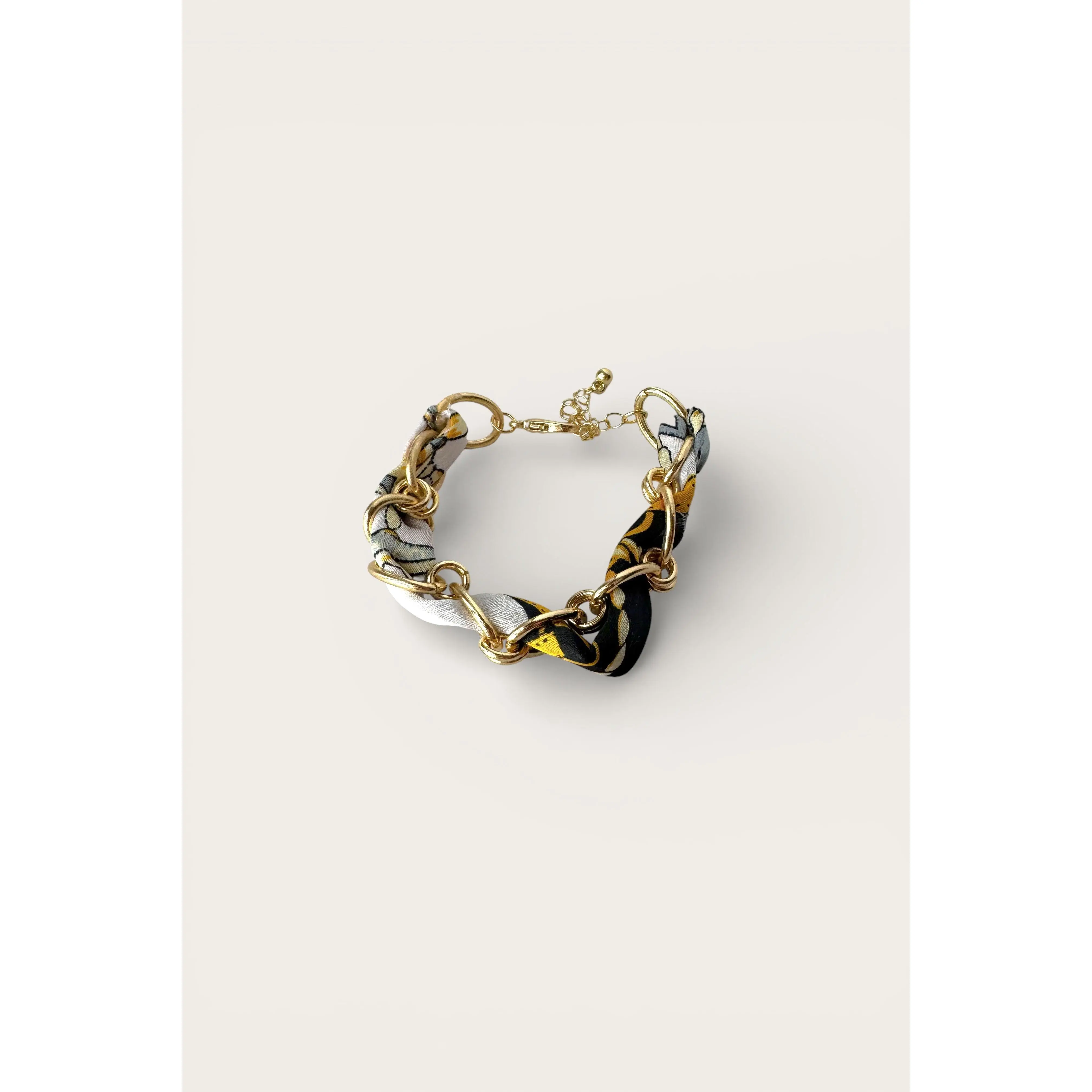 Nova Black Multi Scarf Chain Bracelet