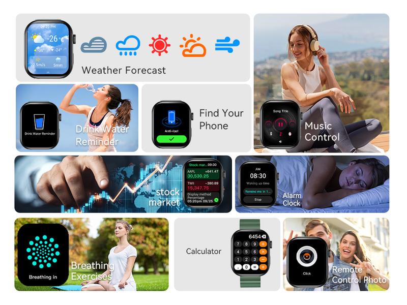 PINTEEK F39C Smartwatch – ChatGPT AI Voice Assistant, IP68 Waterproof, Wireless Charging, Bluetooth Calls, Heart Rate & Sleep Monitoring, Multi-Sport Modes, Step & Calorie Tracker, Durable Wearable