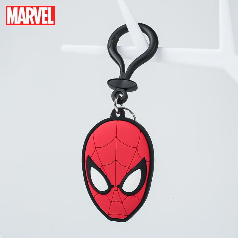 Marvel Spider Man PVC Keychain 1PC Official License Bag Clip Super Hero Style Charms Anime Figure Collector Keyring Backpack Decor Durable PVC Soft Rubber Gift