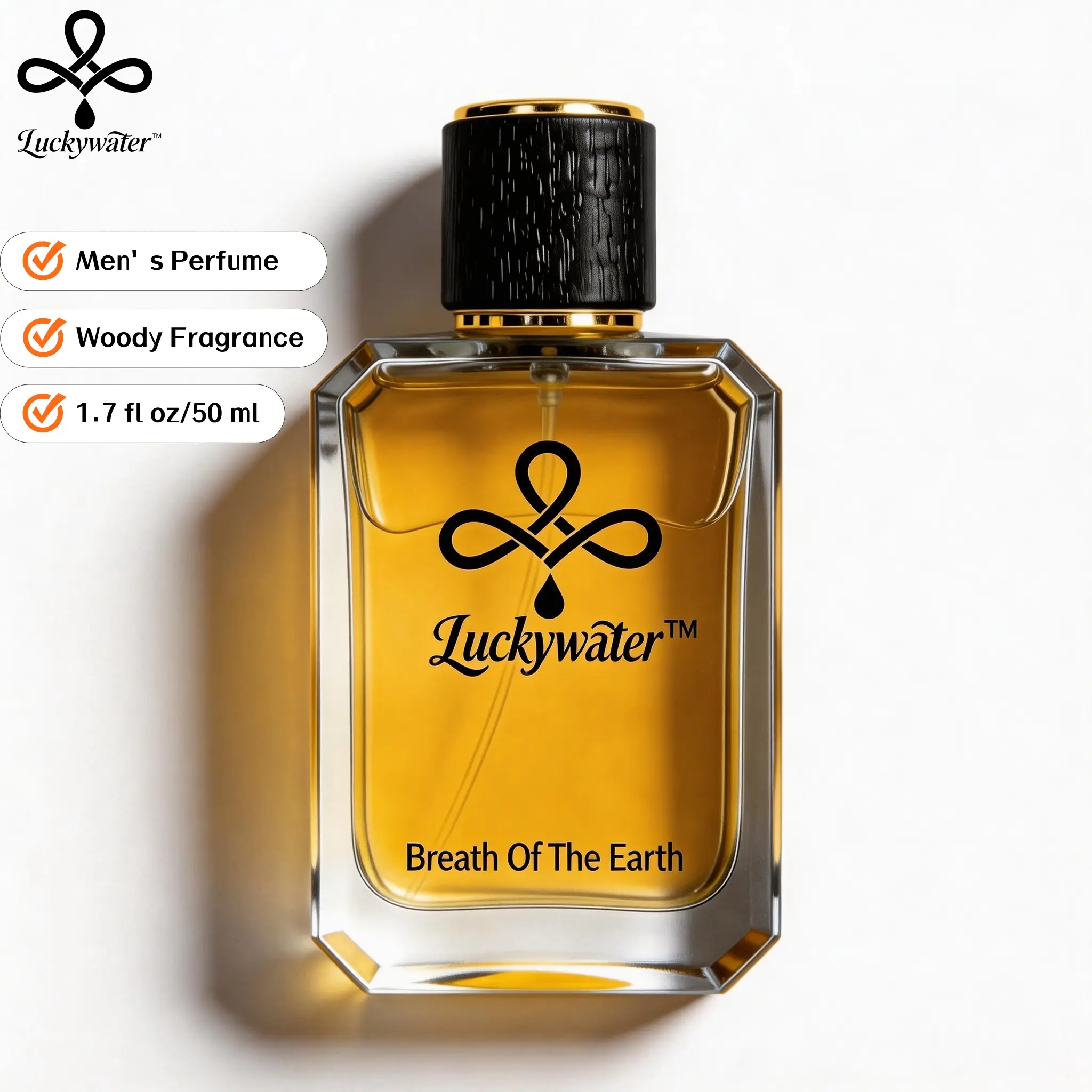 Breath Of The Earth By Luckywater – 1.7 fl oz | Men's Colognes | Woody | Perfume Para Hombres | Men's Daily Modern Fragrance Eau Deparfum Good Scent | Gift For Him | Summer Fragrance Men