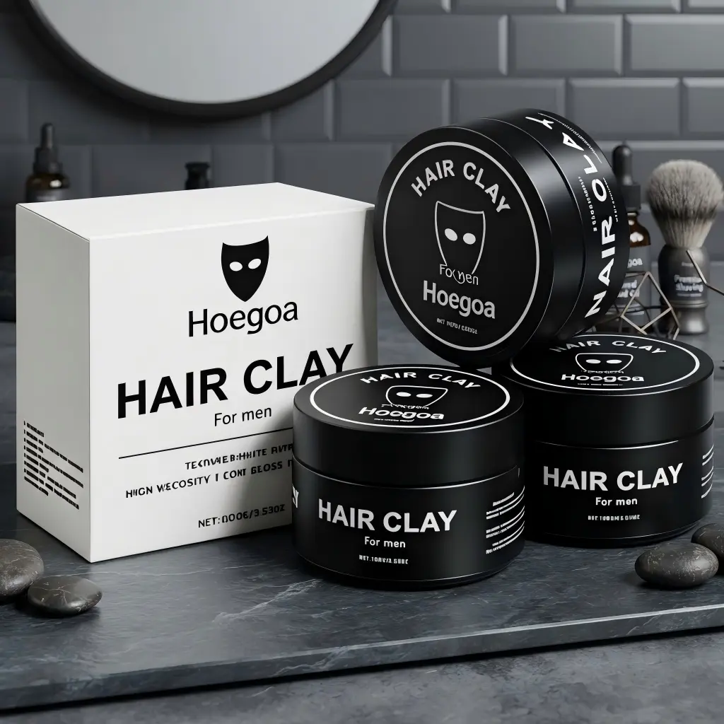 【BUY 2 GET 1 FREE】Men's Hair Styling Clay, Matte Finish, Strong Long-Lasting Hold, Instant Texturizing Volumizing Formula, Easy to Apply, for Daily Hairstyling & Beard Care Haircare