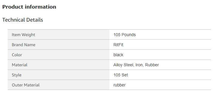 RitFit Olympic Rubber Grip Plates for Barbell, 2-Inch Weight Plates for Weightlifting and Strength Training in Home & Gym, Single, Pair and Sets(2.5/5/10/25/35/45 LB)