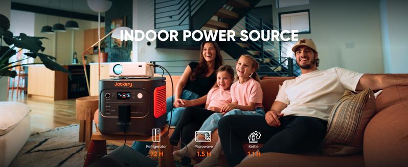 Jackery Explorer 2000 v2 Power Station and 100Wair Solar Panel, 2042Wh LiFePO4 Home Backup Battery, 2200W Solar Generator, USB-C PD 100W Fast Charging for Emergencies, Power Outages, Camping