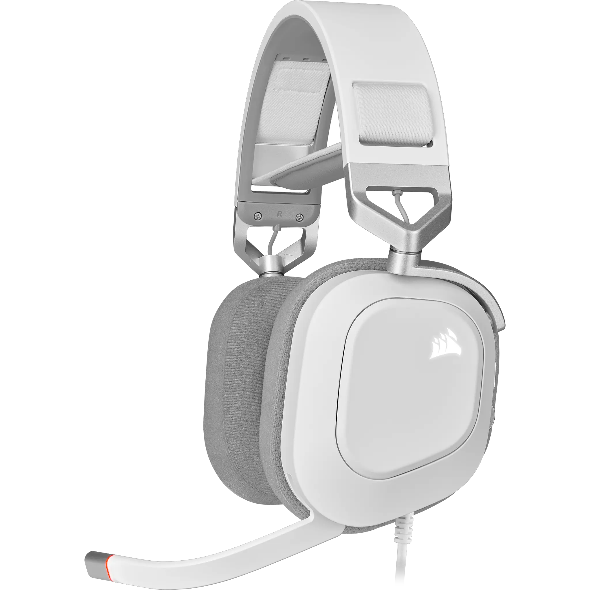 HS80 RGB USB Wired Gaming Headset — White