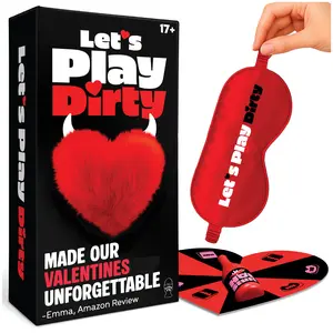 Lucky Egg Let's Play – Couples Games for Adults with Spinner, Blindfold and 180 Exciting Prompts – Fun & Romantic Date Night Couple Games for Anniversary & Valentines Gifts