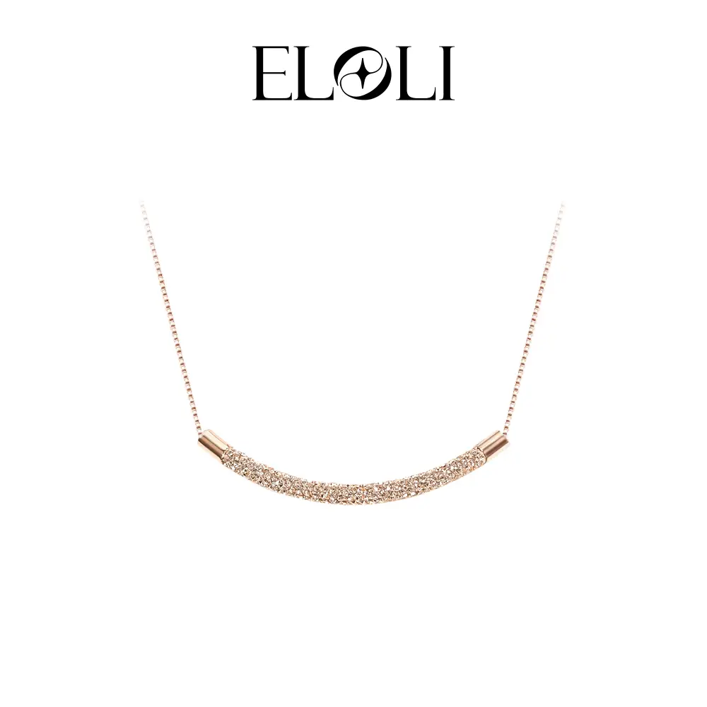 Eloli Soft Glow Curve Necklace