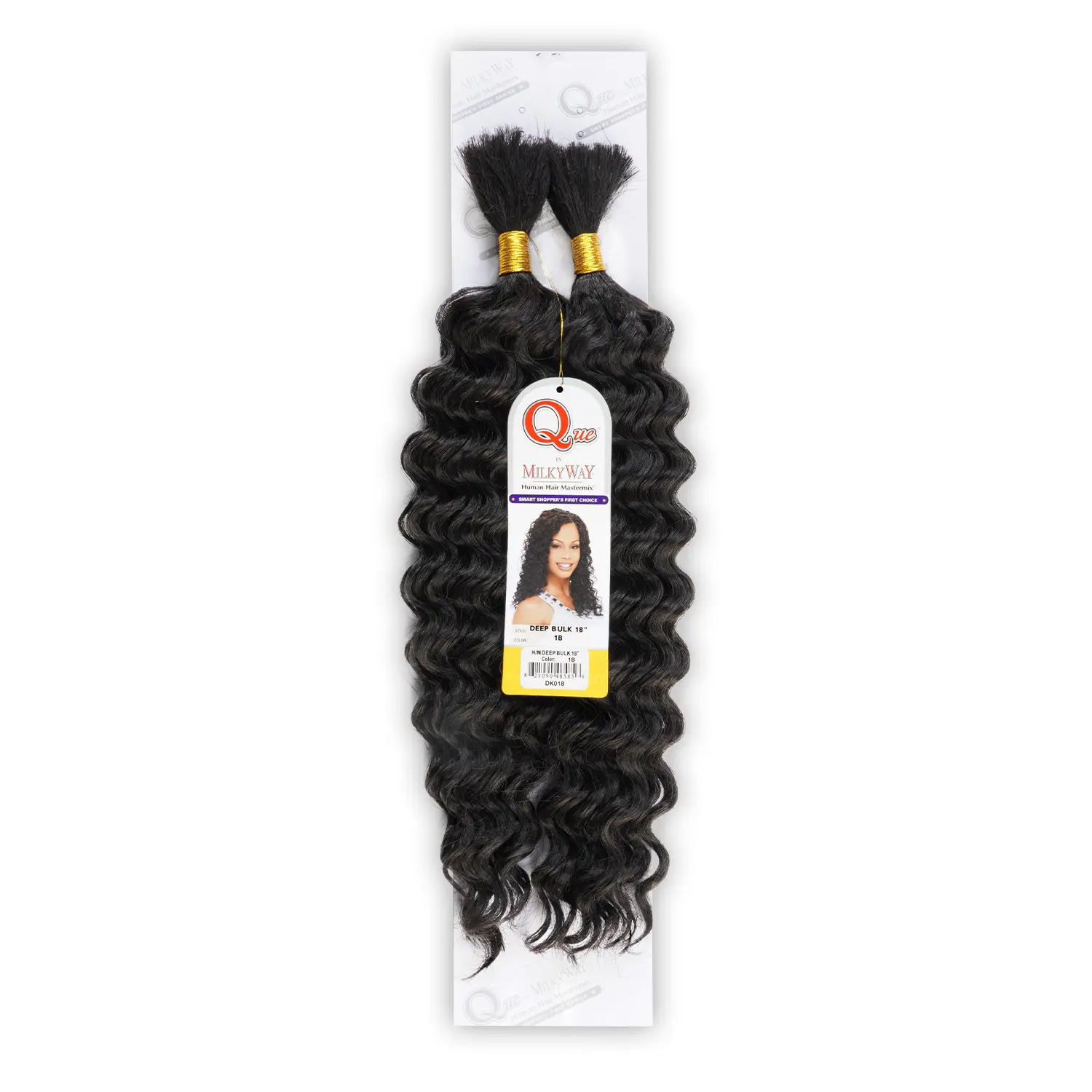 Human Hair Master Mix Braiding Extensions, Milky Way Que Deep Bulk for Braiding Hair Hairstyles