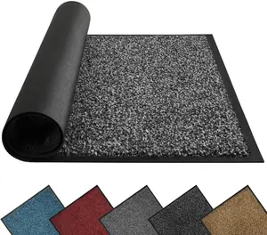 Front Door Mat, Dirt Trapper Welcome Mat for Outdoor Indoor, Non-Slip Waterproof