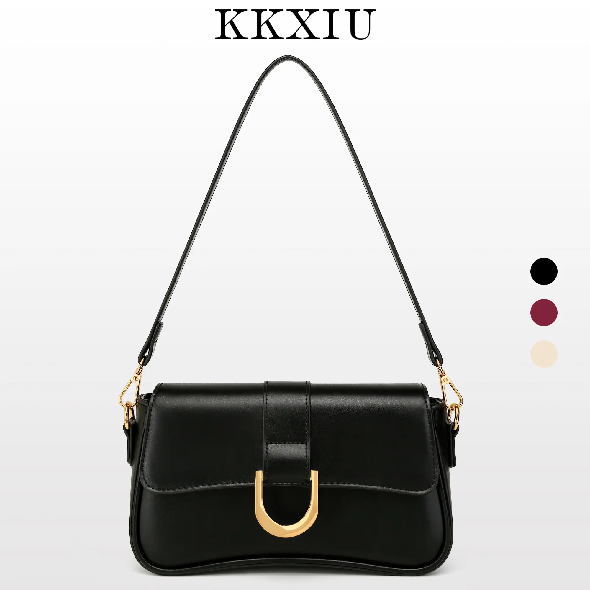 KKXIU Shoulder Bag for Women, Small Handbag Cute Purse Retro Clutch Underarm Hobo Bag