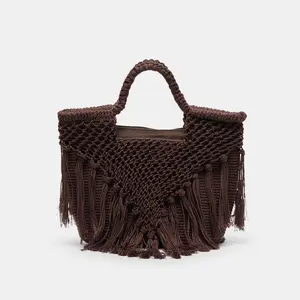Dolce Vita BIRCH HANDBAG CHOCOLATE CROCHET