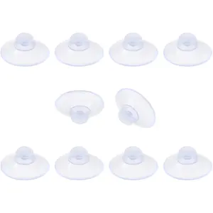10 Pack Glass Table Suction Cups - 20Mm Rubber Suckers, Anti-Collision, Desk Suction Pads Qjaiune