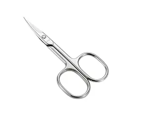 Small Sharp Scissors for Hair Extensions Curved Round Design  Stainless Steel Precision Cutting Multipurpose Scissors Portable