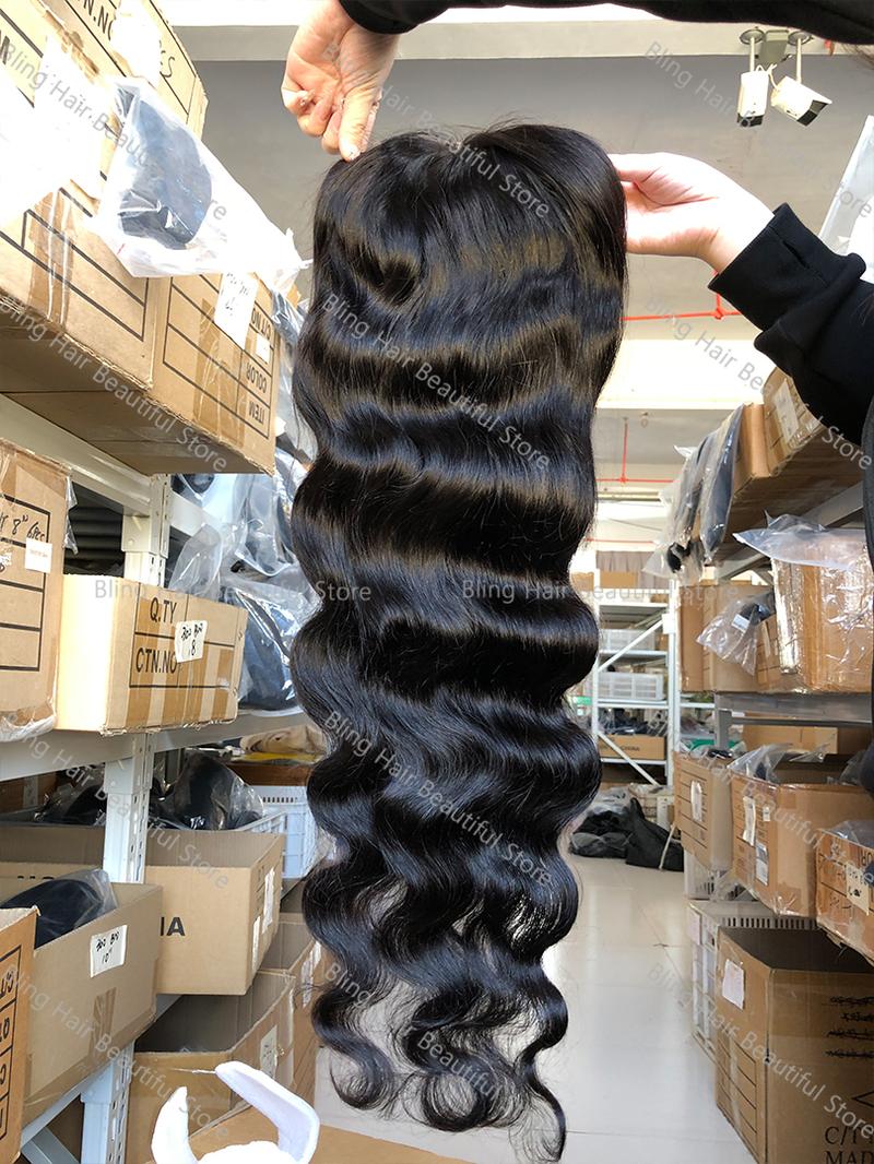 Bling Hair Body Wave Lace Wigs For Women Real Human Hair Wigs Hd Transparent 13x4 Lace Frontal Wig 34 36 Inch 13x6 Lace Frontal Wig Pre Plucked 180 Density #TikTokShopHolidayHaul