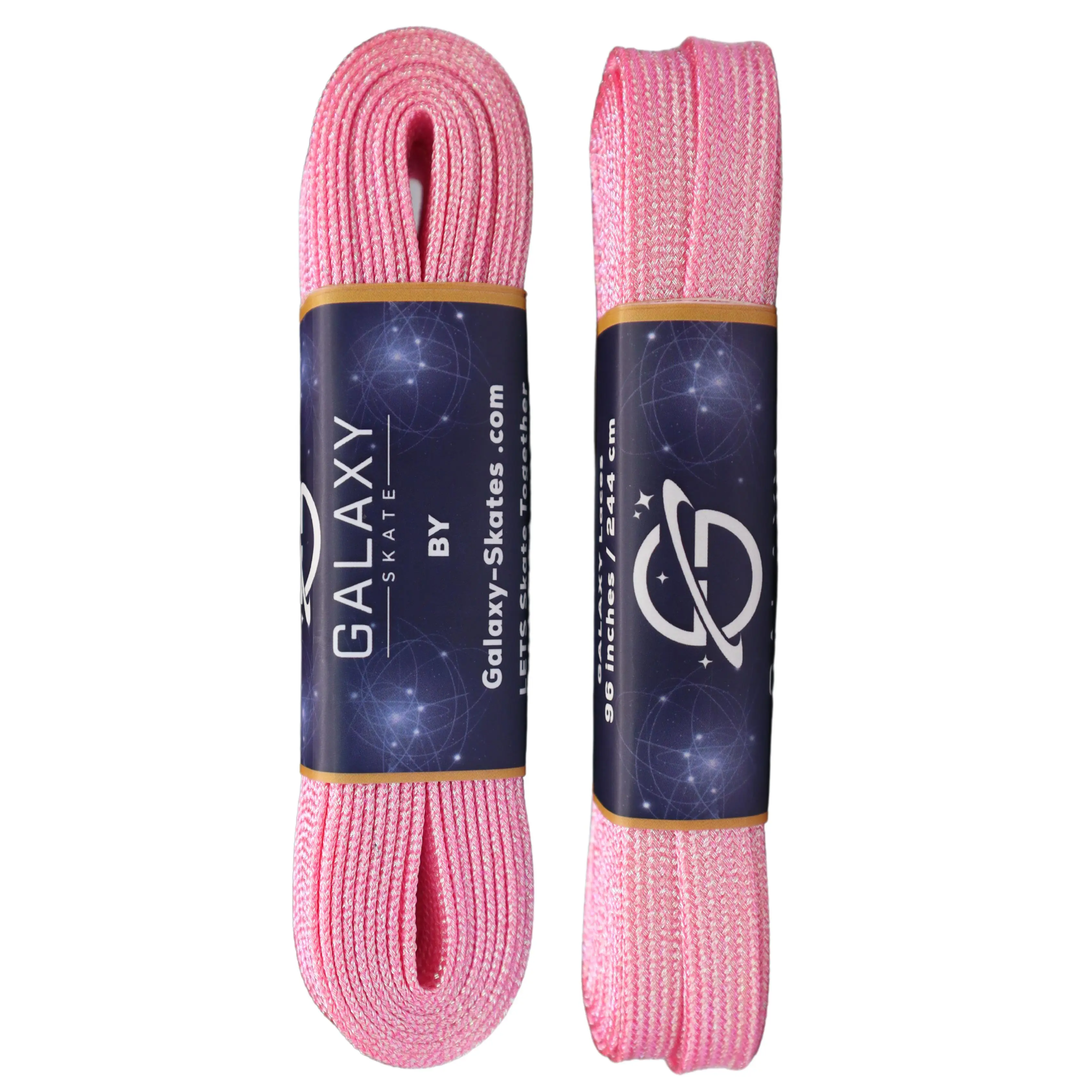 Galaxy Skates Laces - Metallic Pink