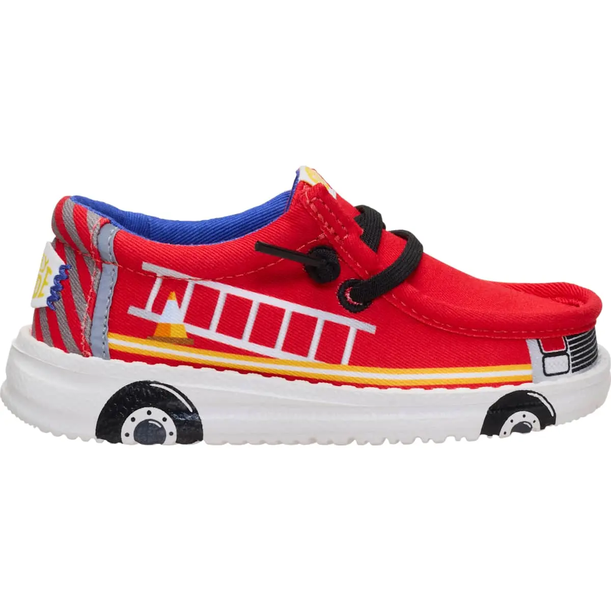 HEYDUDE Wally Funk Toddler Firetruck - Boys Slip on Shoes