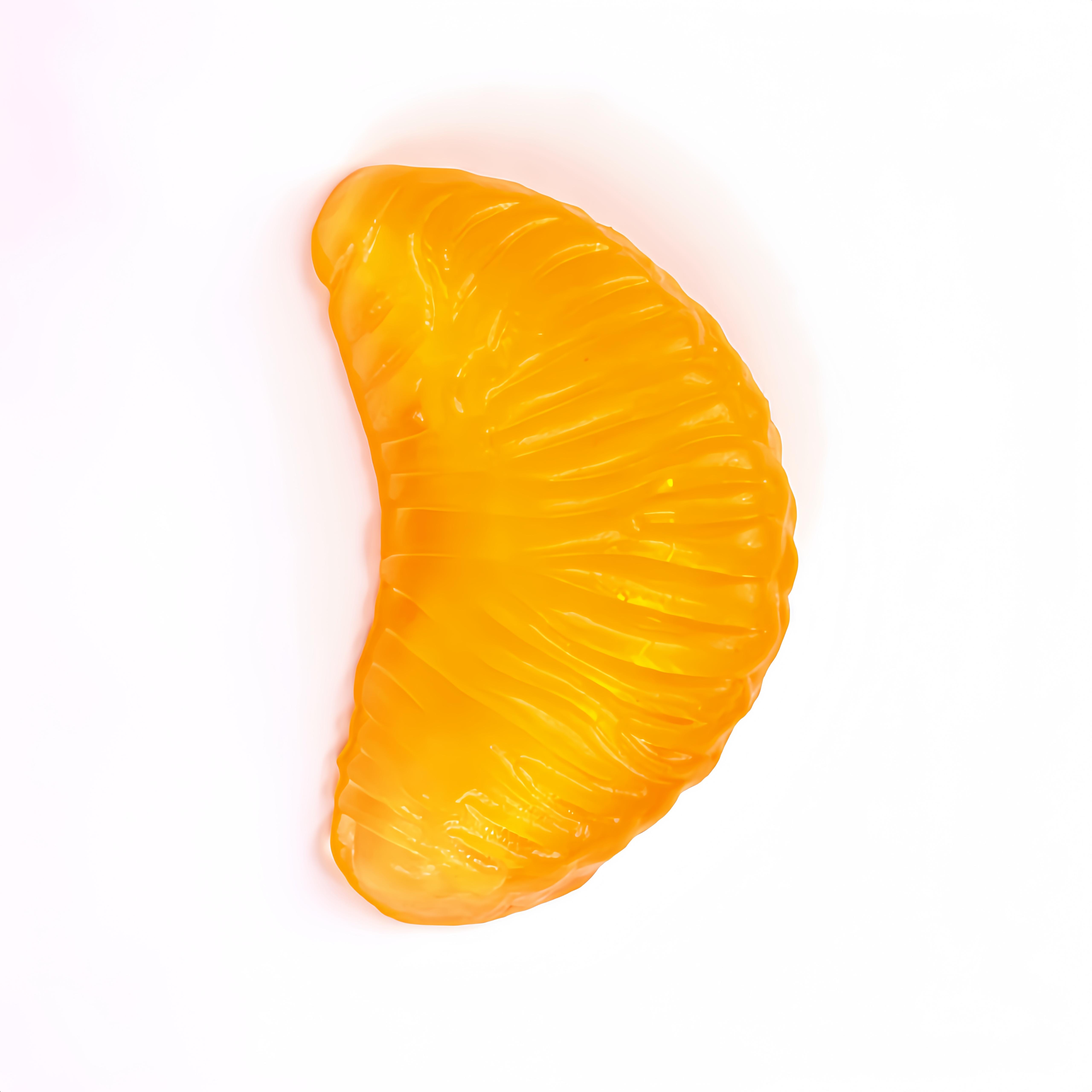 J&J 10 Pcs Realistic Orange Segment Squishy - Maltose Filled TPR Fidget Toy | Cute Fruit Stress Ball