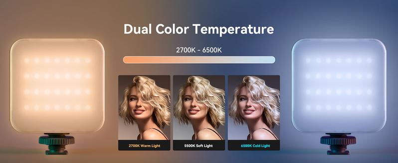 SmallRig P108 RGB Video Light,Portable LED Camera Lights 360° Full Vibrant Color Photography Lighting w 3 Cold Shoe, 2500mAh Rechargeable On-Camera Video Light Panel 2700K - 6500K for Youtube, Vlogging Christmas gifts 4055