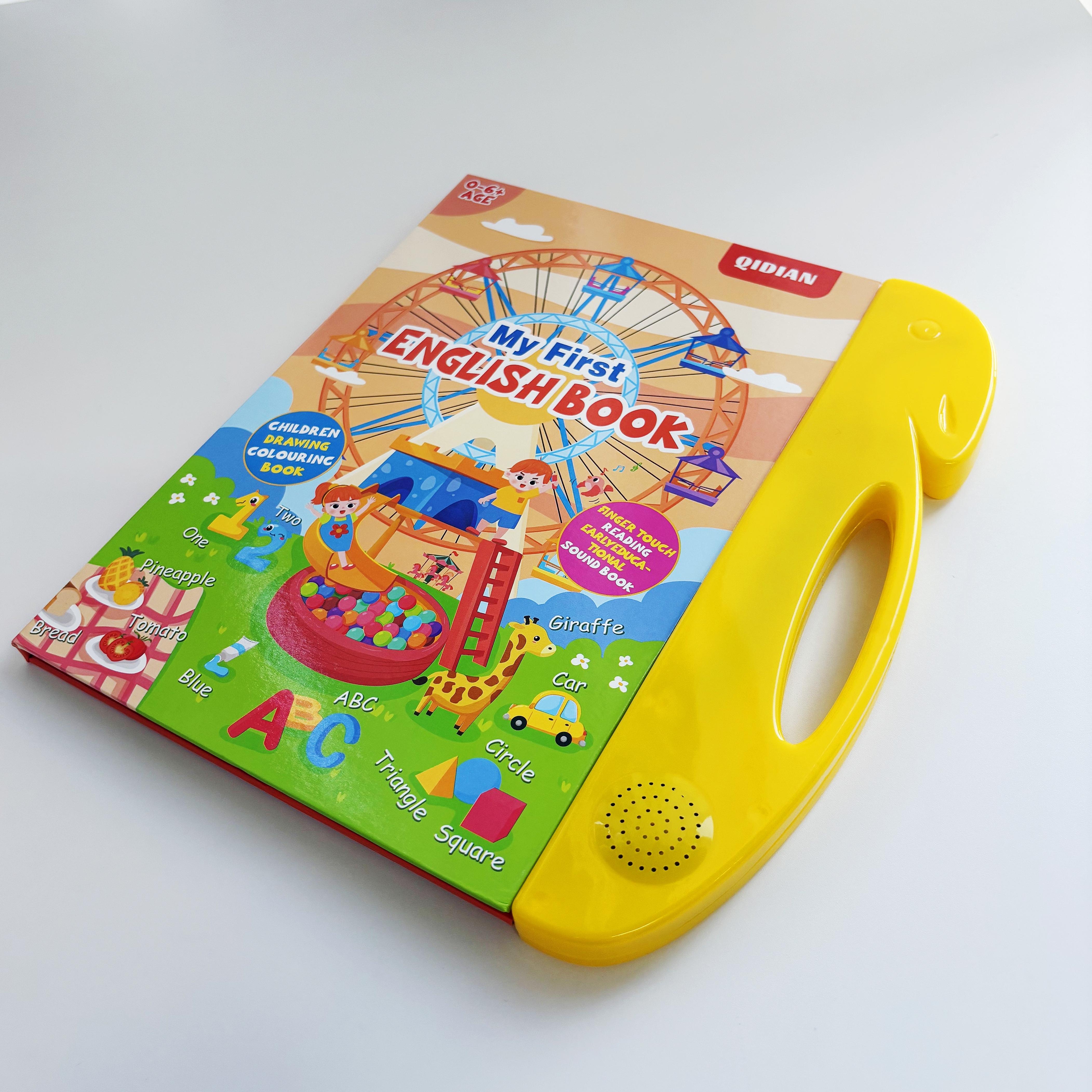 Educational Toy for Kids Ages 3–6 – Talking Sound Book with 114+ Words, 7 Themes, 4 Songs  Interactive Learning for Early Education| Encourages Independent Play & Fun Learning for Kids Vocabulary Flashcards Colorful Round Square Circle Animals