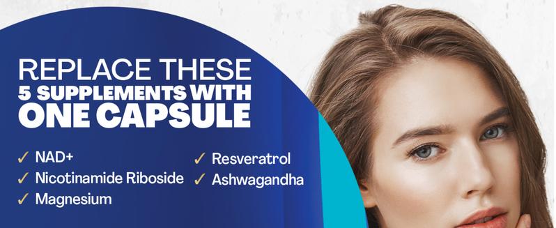 Forever Young Set - Zoyava NAD+ & Collagen Combo - Ultimate Antioxidant Supplement - Skin Aging Support, Nail & Hair Health, & Overall Wellness - Made in USA