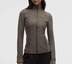 Lulu Define Jacket / Heathered Herringbone Heathered Olive Brown Dark Olive