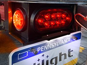 Nilight 2PCS Steel Trailer Light Boxes Housing Kit w/6Inch Oval Red LED Tail Lights 2 Inch Round Side Marker w/Grommet Plugs Wire connectors