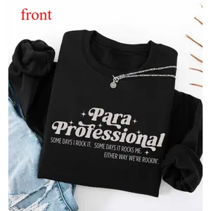 Easter Idea Paraprofessional Short Sleeve Sweatshirt , Para Teacher Assistant Sweatshirt , Teacher Aide , Chaos Coordinator Sweatshirt 2026 Hoodie Womenswear