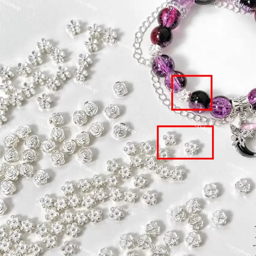 Silver Flower Spacer