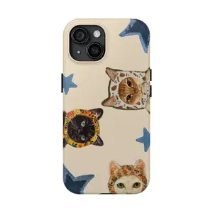 Starry Cats Cute Phone Case |   Stylish Protective Cover for Cat Lovers