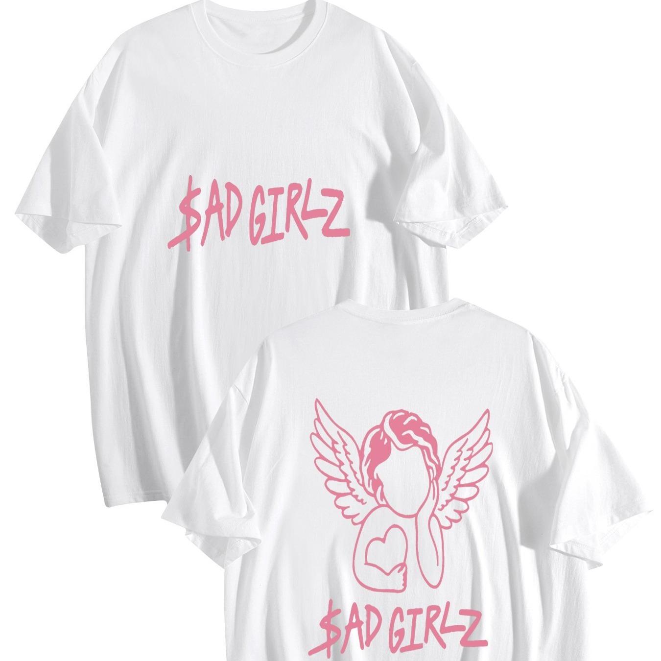 Junior H x Club Sad Girlz Collection - Double-sided Graphic tshirt - Unisex Streetwear - Trendy Casual Wear