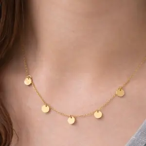Coin Charm Necklace – Minimal Elegant Style