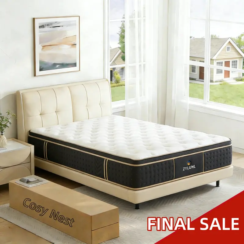 Twin Mattress, 12 inch Hybrid Mattress in a Box,Medium Firm Twin Mattress, 12 inch Hybrid Mattress in a Box,Medium Firm