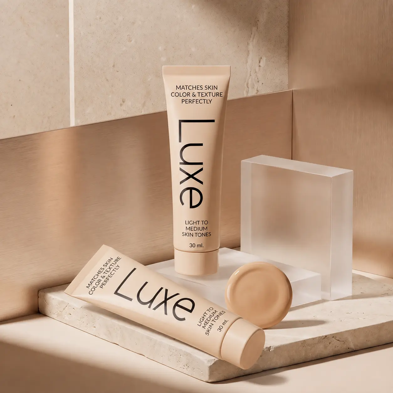 Lightweight Color Changing Foundation, Liquid Makeup with Buildable Light to Medium Coverage and a Natural Dewy Finish
