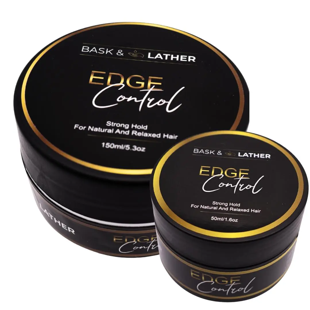 STRONG HOLD- THICK EDGES- EDGE CONTROL BASK AND LATHER Gel Haircare strong  edge