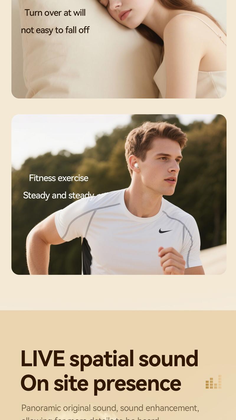 CHENRUIDA 2 Pairs Mini Bluetooth Earbuds, Nearly Invisible Sleep Headphones Set, 360° Surround Sound Experience, Superior Battery Life, with Portable Charging Case, Perfect for Sleeping, Sports, Studying and Relaxing