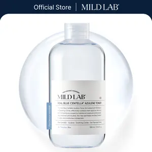 MILDLAB Real Blue Centella Azulene Toner | Calming & Hydrating Facial Toner for Oliy & Sensitive Skin with Azulene, Centella | Korean Skin Care (300 ml/10.14 fl.oz.)