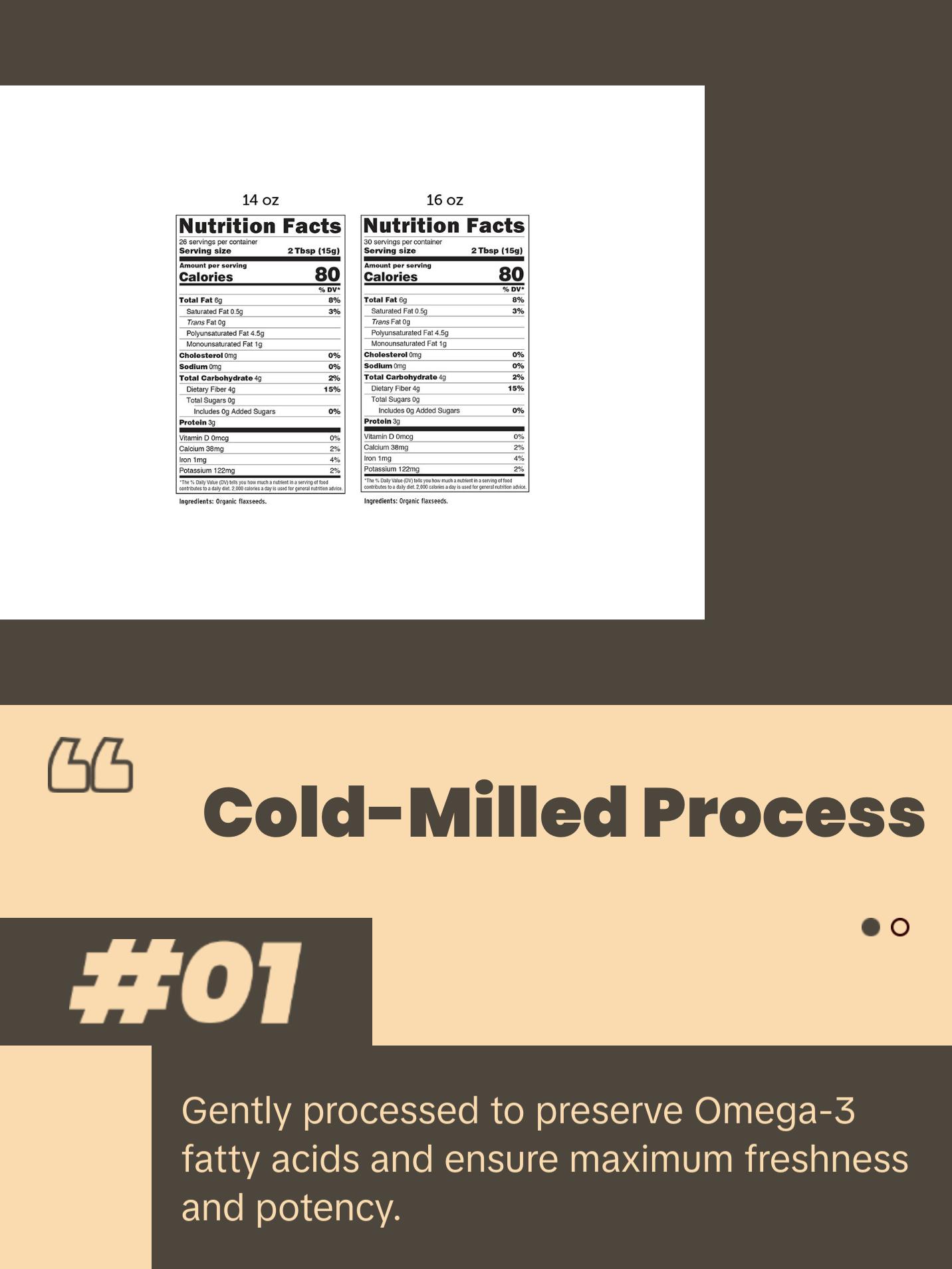 Barlean's Organic Forti-Flax Premium Ground Flaxseed Fiber Grain