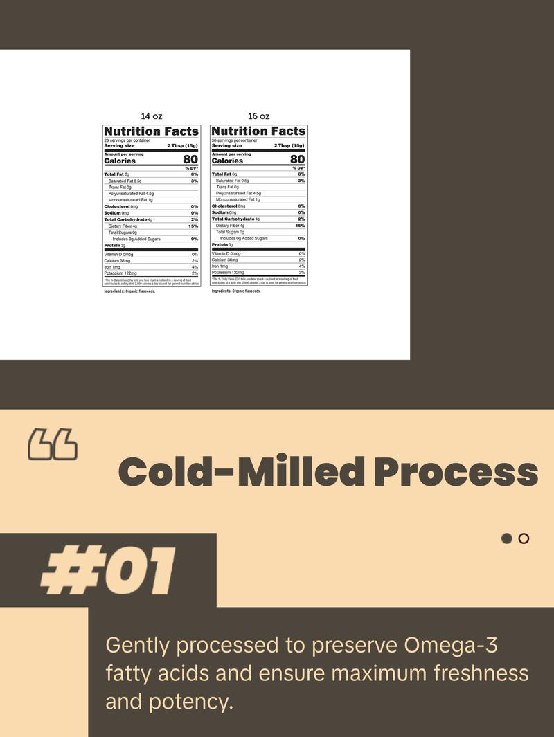 Barlean's Organic Forti-Flax Premium Ground Flaxseed Fiber Grain