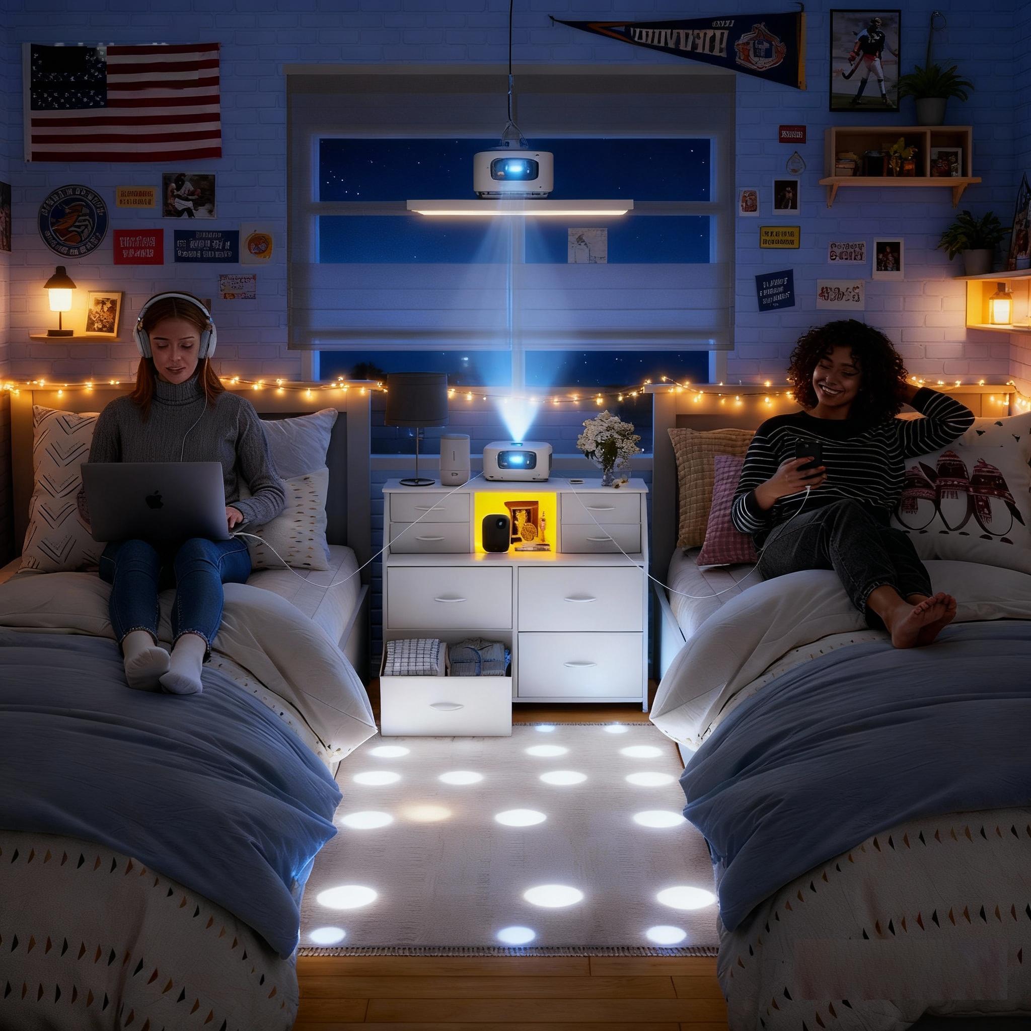 【Storage Hack】Raybee Vanity sideboard 30''H 8 Drawers Dresser for Dorm & Attic,Dresser with Built-In Charging Station and LED, Sturdy Chest of Drawers with Two Open Shelves for Storage,Hides all your clutter to keep you organized and your vibe on point