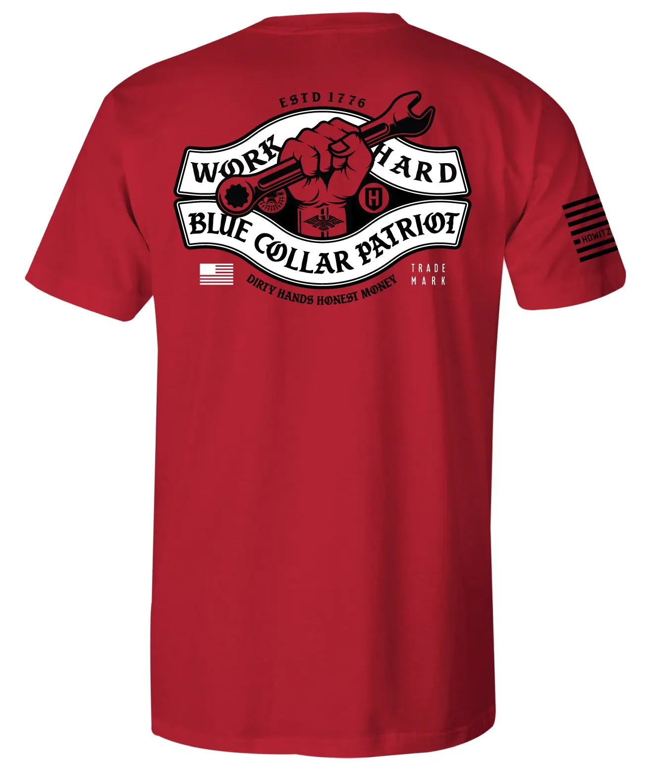Howitzer Torqued Men's Tshirt, Short-Sleeve Jersey with a Torqued Fit, Built for Everyday Strength and Comfort, Cotton, Fabric
