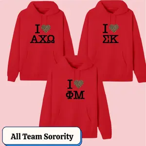 All Sorority Hoodie, Greek Life Supporter Pullover Hoodie, Proud College Sorority Apparel, Cozy Unisex Relaxed Fit Hoodie, Classic Campus Style Gift