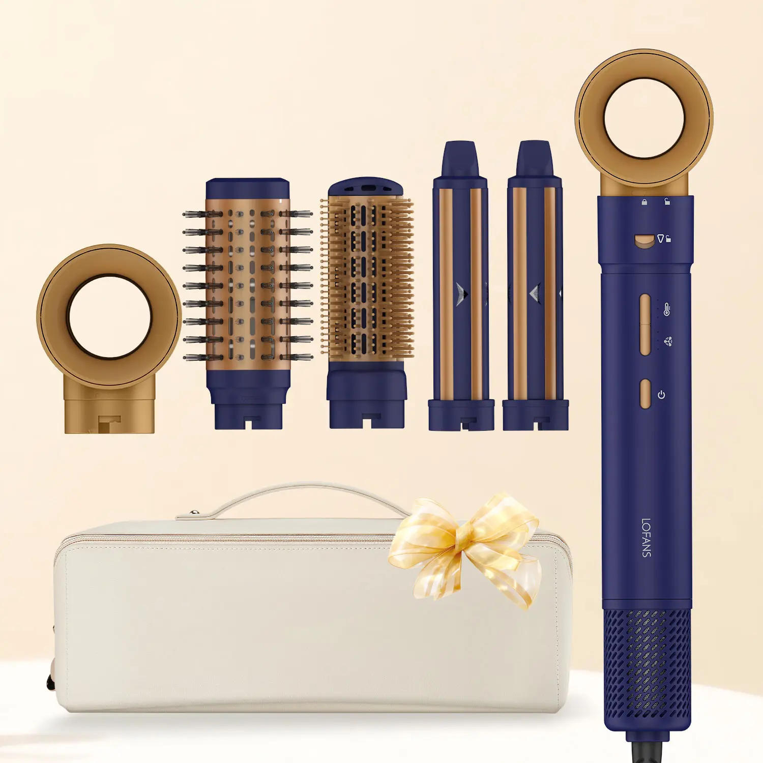 LOFANS GS1 Hair Styler 5-in-1, 3-Second Styling No Damage Tech, Fast Dry 12 Modes, Portable Multifunctional Tool with Airflow Adsorption & NTC Control