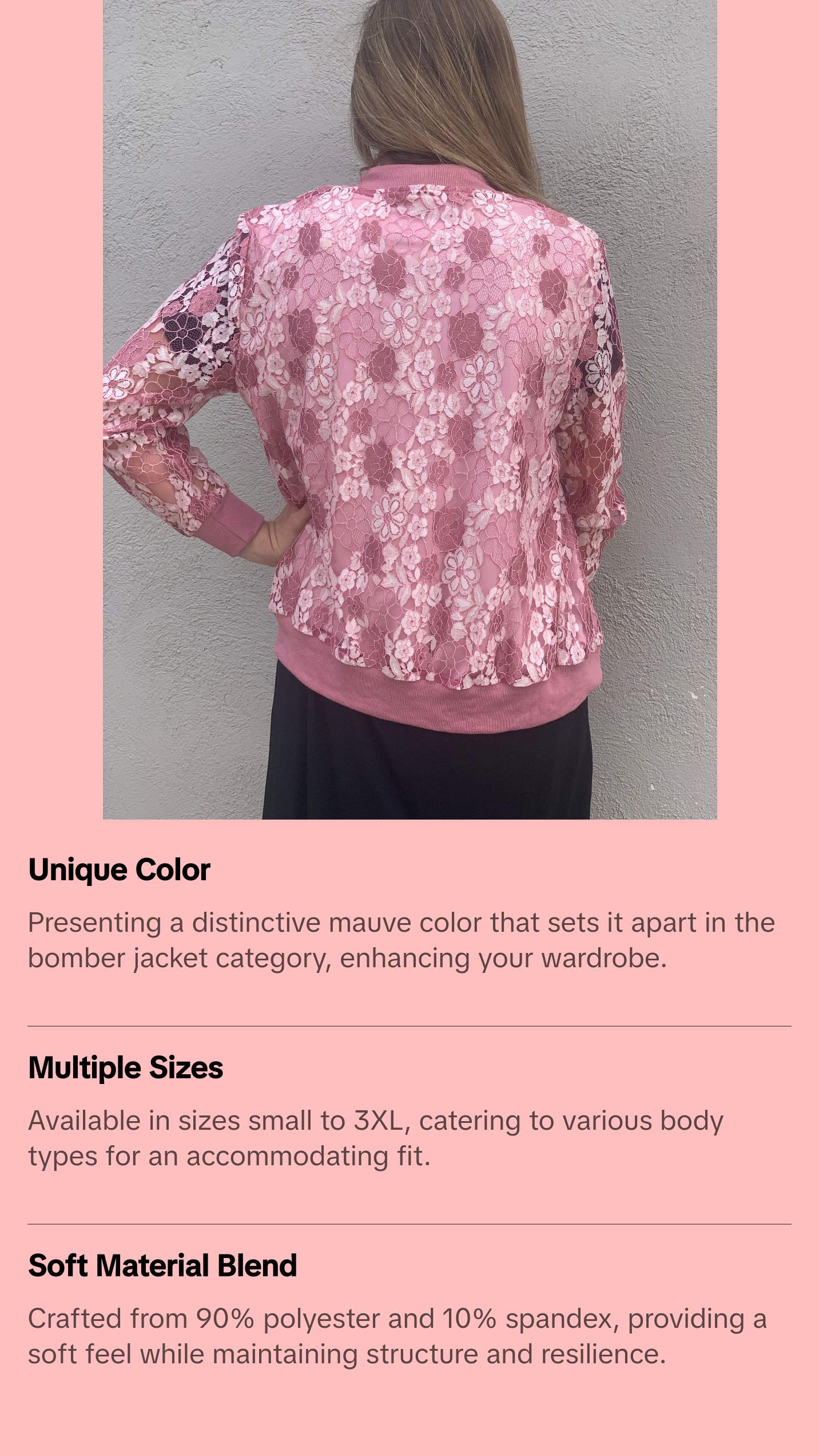 Crazy Train Mauve Barcelona Bomber Jacket