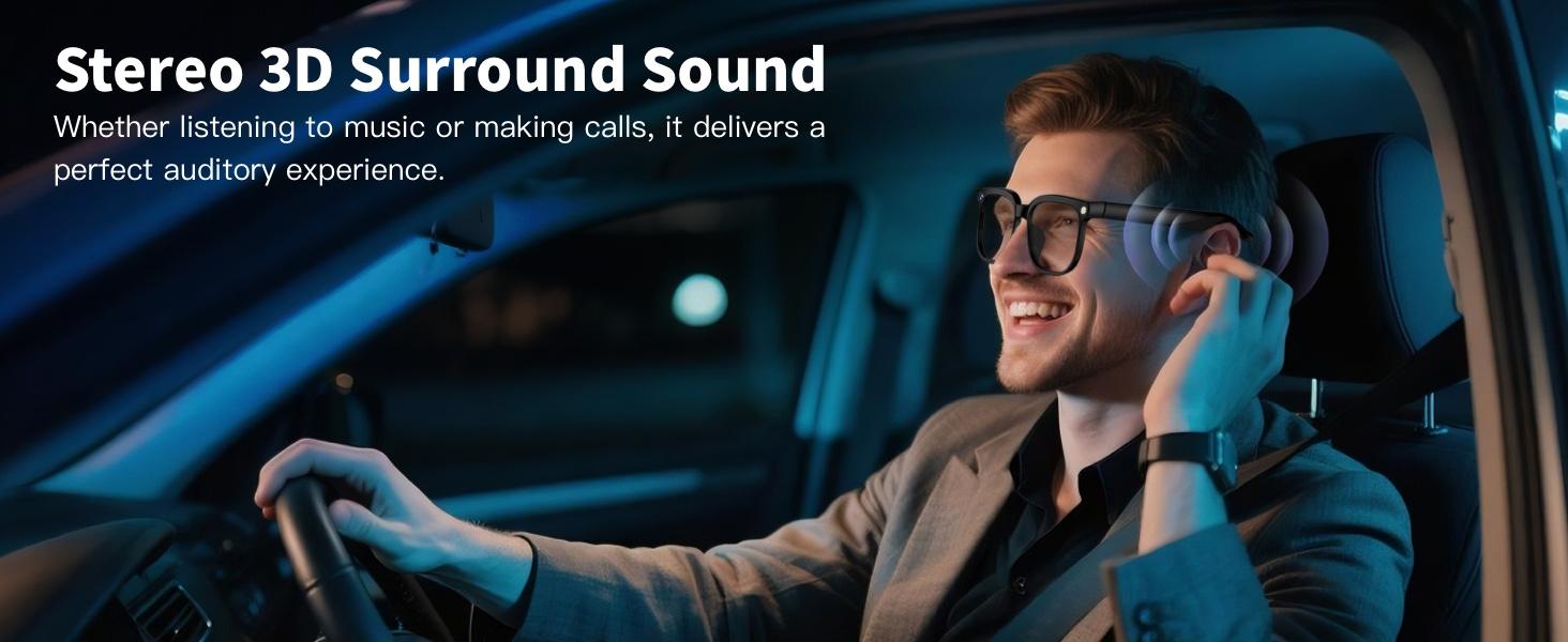 Smart AI Camera Glasses 8MP | Auto Photochromic UV Protection | Hands-Free Video Recording for Travel Hiking | 160+ Multilingual Real-Time Translation