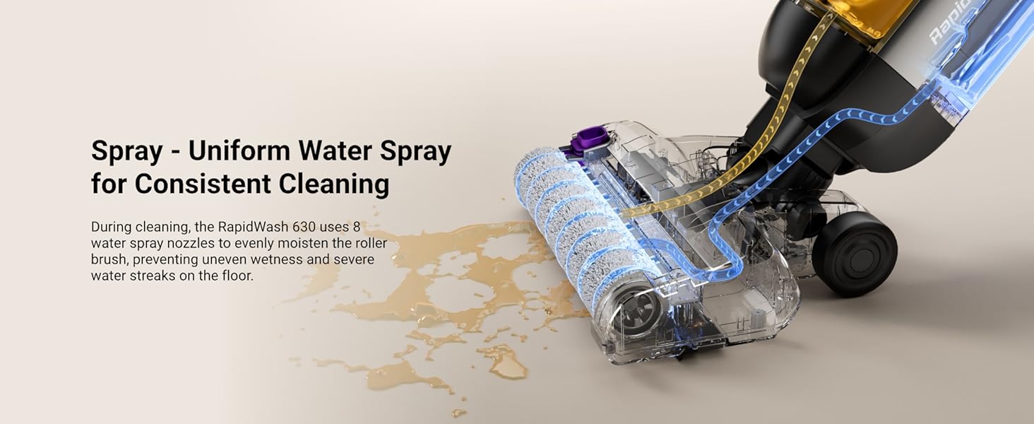 Eureka RapidWash 630 Cordless Wet Dry Cleaner 170° Reclinable Hot Air Drying Self Cleaning Vacuum Mop Combo for Hard Floors Pet Hair Sticky Messes, TiktokShopSpringGlowUp