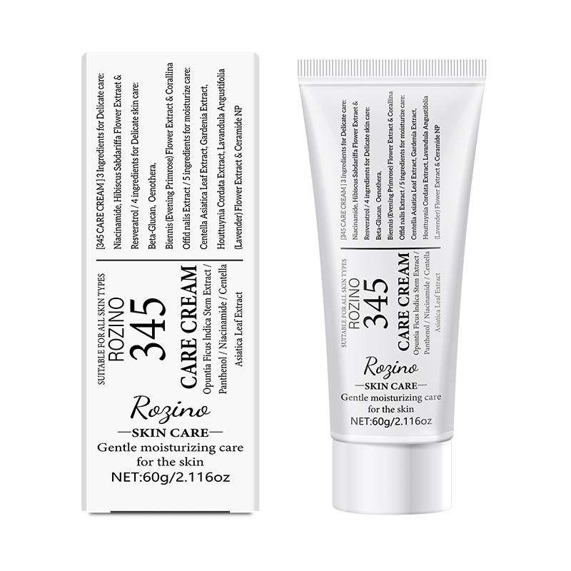 ROZINO 345 Care Cream - Gentle Facial Moisturizer for All Skin Types, 60g, Contains No Ingredients Specified, Moisturizes & Soothes