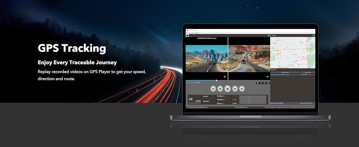 WOLFBOX G930 10'' Rear View Mirror Camera with 5.8GHz WiFi 4K UHD Dash Cam Front & Rear with WDR Touch Screen Backup Camera Parking Monitor Reverse Assist Includes 64GB Card GPS Automotive Dashcam TikTokShopHolidayHaul