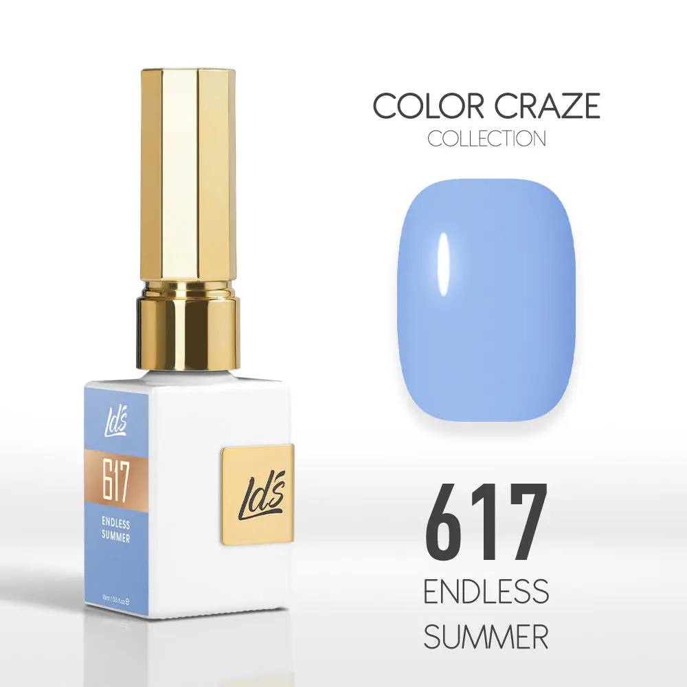 LDS Color Craze Gel Nail Polish - 617 Endless Summer - 0.5oz