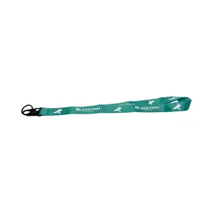 Aqua Lanyard with Crane clip