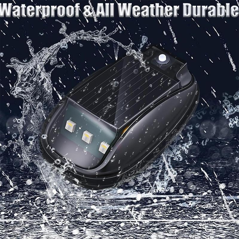 BougeRV Solar-Powered RGB Car Roof Strobe Light with Remote Control, Wireless LED Warning & Ambient Light for Trucks, Pickups, Camping Use, No-Drill Installation, Enhances Night Visibility & Interior Atmosphere BougeRV Solar-Powered RGB Car Roof Strobe Light with Remote Control, Wireless LED Warning & Ambient Light for Trucks, Pickups, Camping Use, No-Drill Installation, Enhances Night Visibility & Interior Atmosphere